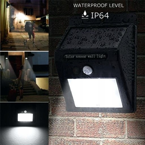 20LED SLNEČNÁ LAMPA SO SÚMRAK A SNÍMAČOM POHYBU