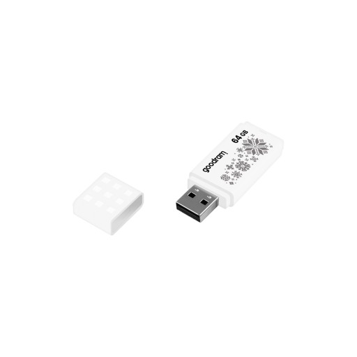 GOODRAM UME2 PENDRIVE MEMORY 64GB USB 2.0 WHITE