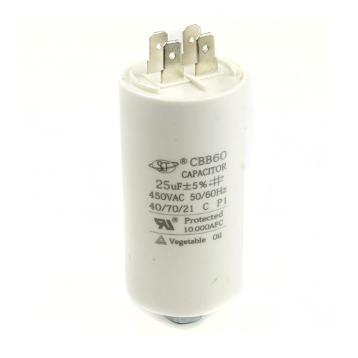 Štartovací kondenzátor motora CBB60 25uF 450V