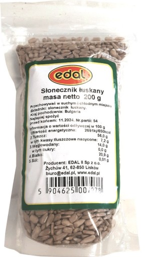PD Edal lúpané slnečnicové semienka 200g
