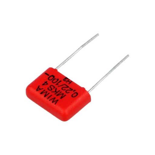 Kondenzátor 220nF 63VAC 100VDC MKT polyester 10mm