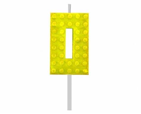 Narodeninové sviečkové lego bloky s číslami 123456789