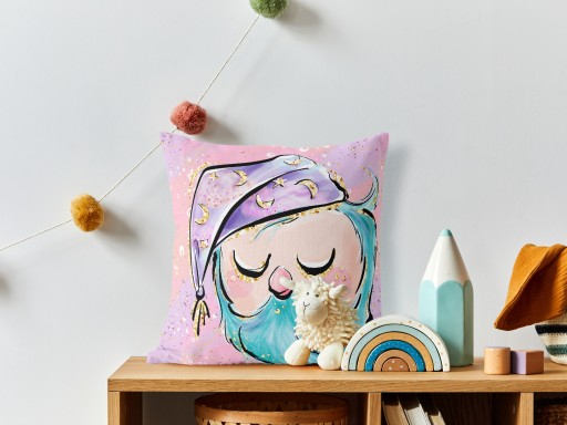 Obliečka na vankúš SOVA 45CM 45X45 VEĽKÝ vankúš