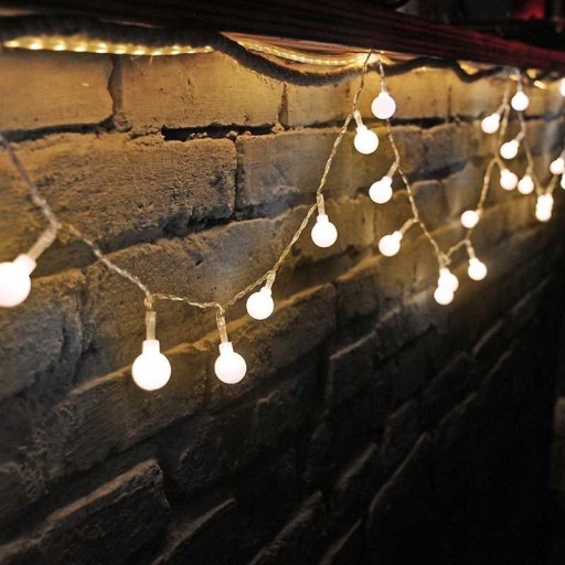 ZÁHRADNÁ STRUNKA SVETLÁ, VODEODOLNÁ, ODOLNÁ, 50 LED, 15m