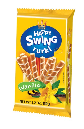 Flis Happy Swing trubičky s vanilkovou príchuťou 150 g