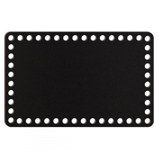 čierny základný košík dno 16x25cm HDF obdĺžnik