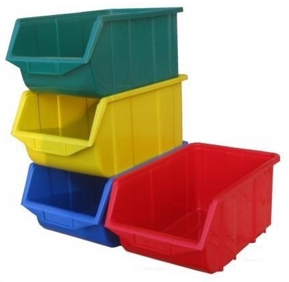 STREDNÁ NÁDOBA ECOBOX 240x160x130 ČERVENÁ