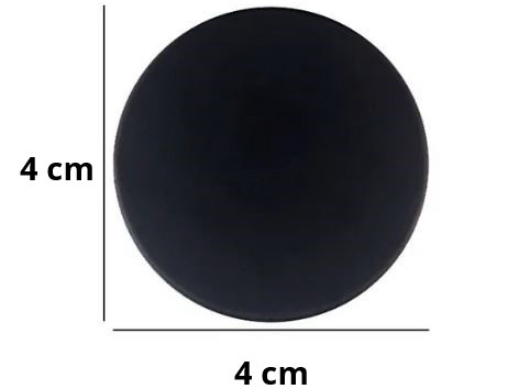 KĽÚČKA DVERÍ, SAMOLEPIACA, NA STENY, ČIERNA ZARÁŽKA, 40mm, 1 ks.