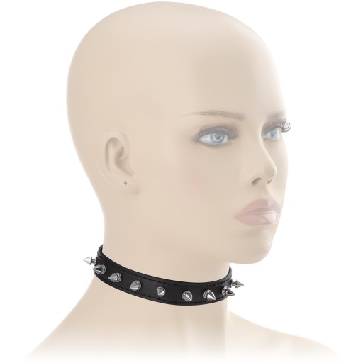 BDSM CHOKER S OSTROMI S ÚPRAVOU OBVODU