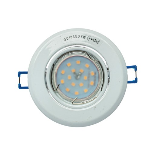 OKRUHÁ GU10 1X5W LED BIELA EKZ2556 Milagro