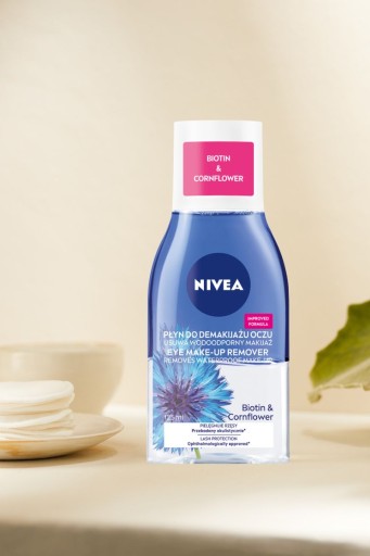 NIVEA Dvojfázový odličovač očí s biotínom a nevädzou 125ml