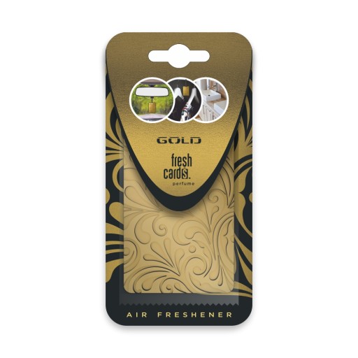 Zlatý voňavý prívesok ReadySteady Fresh Cards