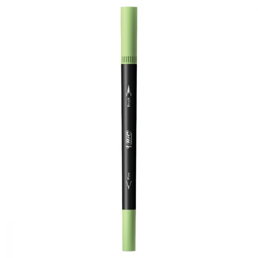 BIC Dual Tip obojstranný popisovač - GREEN PASTEL