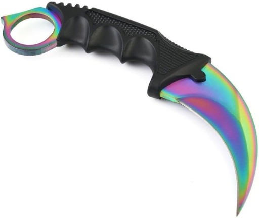 KARAMBIT FADE KNIFE RAINBOW SCASE CLAW CS:GO SURVIVAL TACTICAL OSTRÉ POUZDRO