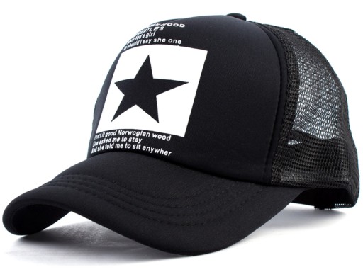 BASEBALLOVÁ ČIAPKA BLACK STAR Mesh Mesh