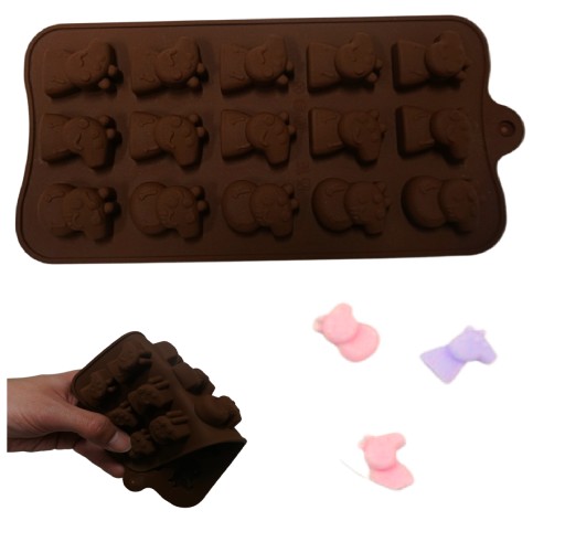 SILIKÓNOVÁ FORMA NA ČOKOLÁDY, PRALINY, ŽELÉ, PEPPA PRASIATKO