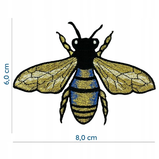 Motýlik FLY gold Bee Insect TERMO patch
