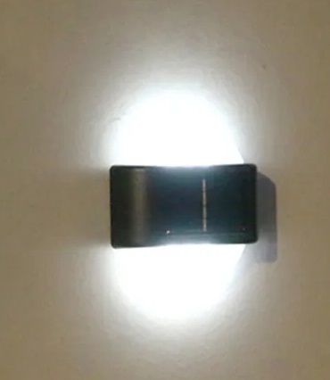 2 x solárne svietidlo nástenné svietidlo 6 LED záhradná dekorácia terasa balkón 2ks P-121