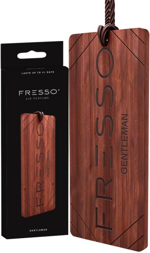 FRESSO GENTLEMAN DREVENÝ VOŇAVÝ PRÍvesok do auta, ELEGANT