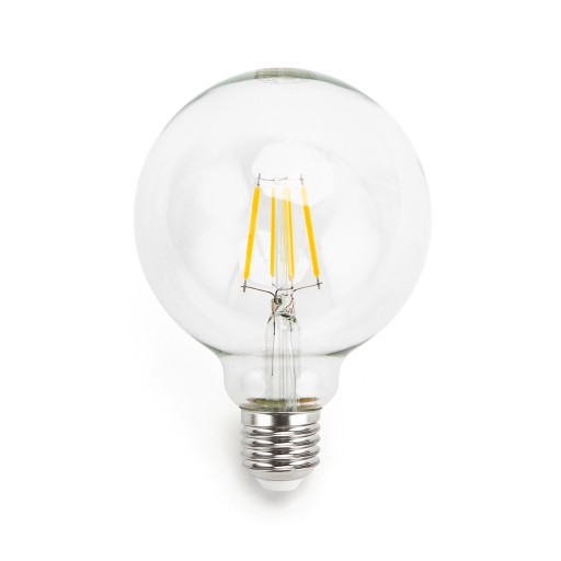 E27 LED FILAMENT žiarovka 4W studená biela žiarovka G95