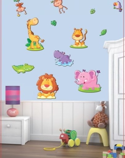 Samolepky na stenu 3D dekorácia - Safari