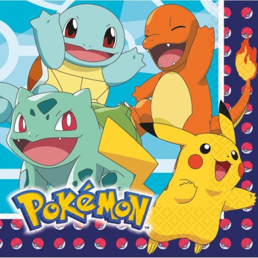 Pokemon Pikachu papierové taniere 23 cm, 8 ks.