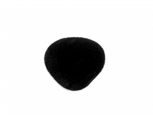 Zamatový nos pre maskotov 20x25mm čierny 5 ks.