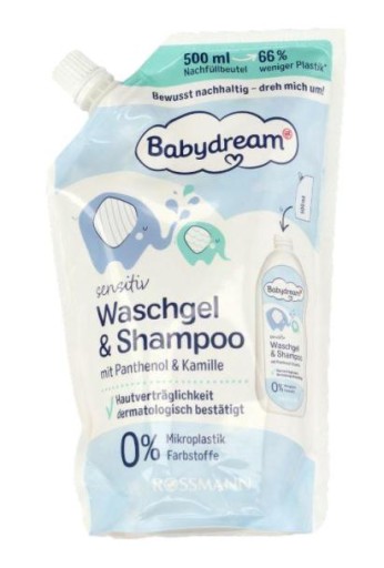 BABYDREAM prací gél a šampón PANTHENOL A HAMANČEK, zásoba 500ml