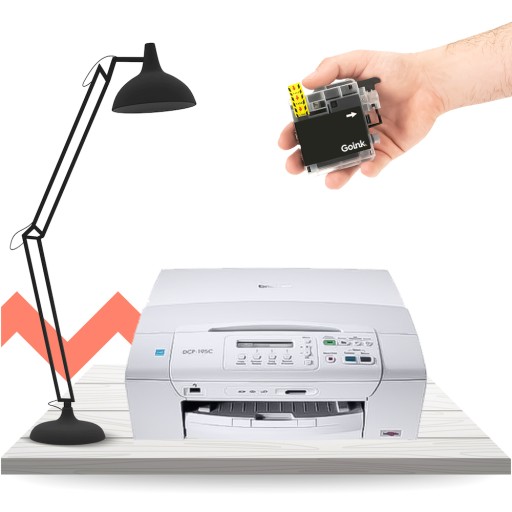 Atramentová náplň pre Brother DCP-195 C Black LC980BK