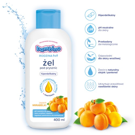 Sprchový gél Bambino Family Hypergentle Mirabelka 400ml