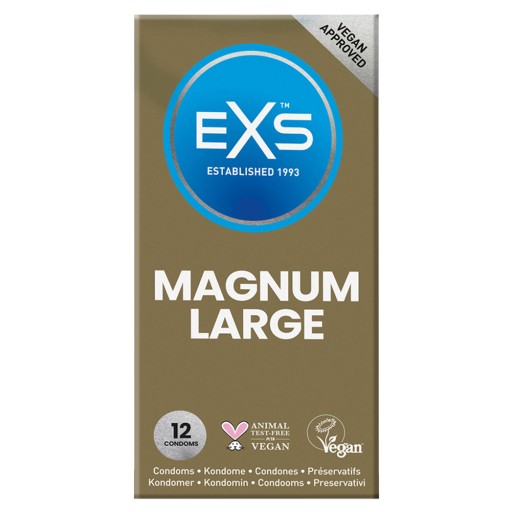 Kondómy veľký penis veľkosť XL zväčšený EXS Magnum XL 12 ks.