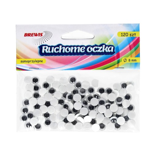 Pohyblivé oká 8mm 120 ks
