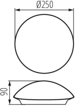 Plafoniera Plafon Stropné nástenné svietidlo PLAFMIN O