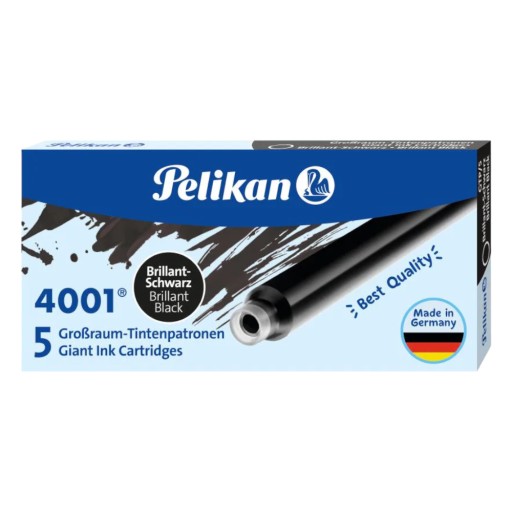 Čierne plniace perá Pelikan, dlhé
