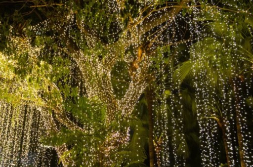Lanové osvetlenie na terasu, balkón, párty, drôt 840 cm, 80 LED