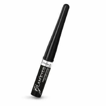 Ceruzka na oči RIMMEL glam'eyes 001 black glamour