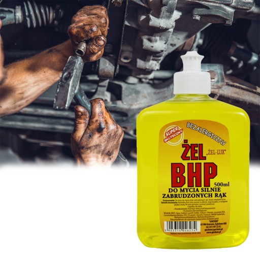 Gél na ochranu zdravia a bezpečnosti pri práci na silne znečistené ruky 500 ml