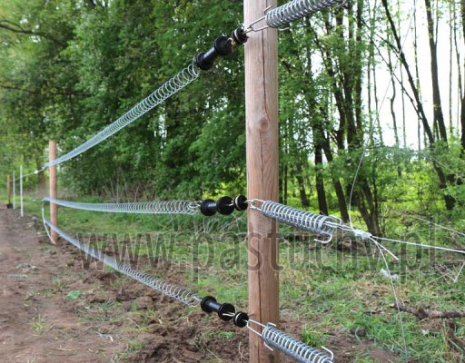 Pružina pre bránu elektrického plotu