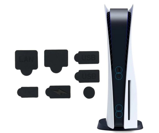 SADA 7 ČIERNYCH KRYTOV PRE PLAYSTATION 5 PS5