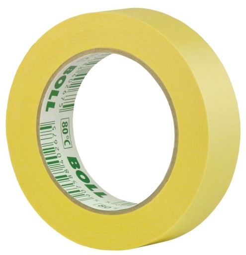 BOLL PAPIER MALIARSKA PÁSKA MASKOVACIA ŽLTÁ DO 80°C 30MM 50M