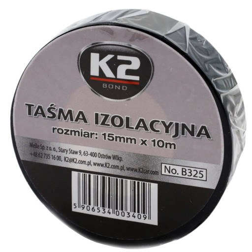K2 flexibilná čierna izolačná páska 15mmx10m