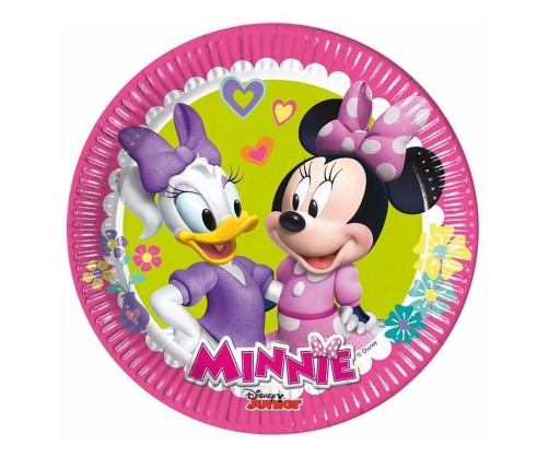 8 ks papierových tanierov Disney Minnie Mouse