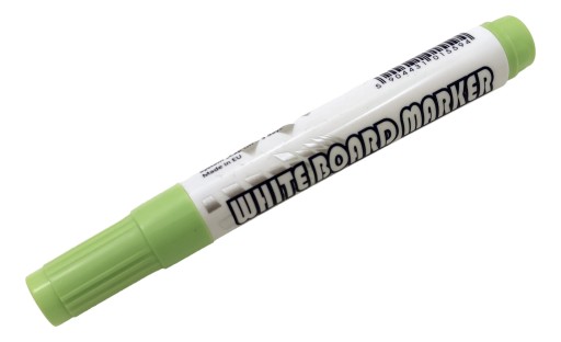 Žlto-zelený fix na sucho stierateľný do plánovača
