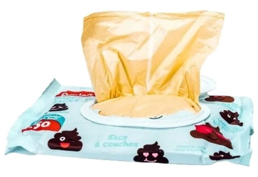 Vonné vrecká na použité plienky, pampers, 50 ks