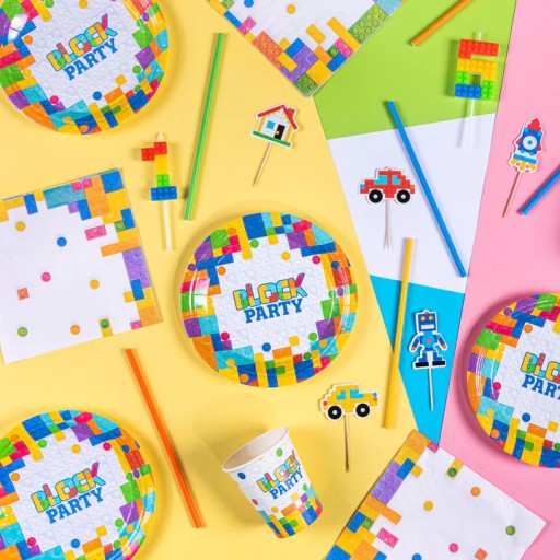 Jednorazové poháre Lego Bricks Birthday 6 ks