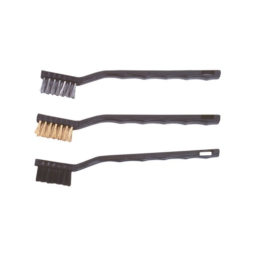 3 x DRÚTENÁ KEFA - NYLON + OCEL + MOSADZ SADA 3 ks