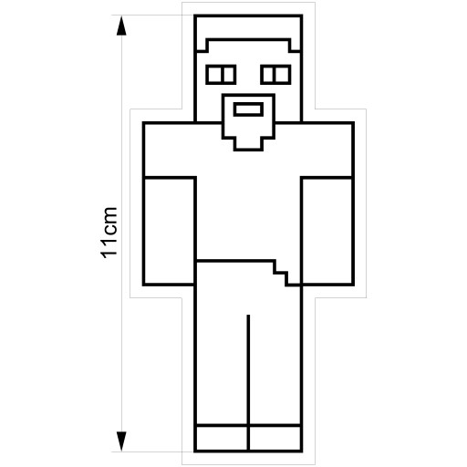 Formička na vykrajovanie sušienok Minecraft Man 1 11cm