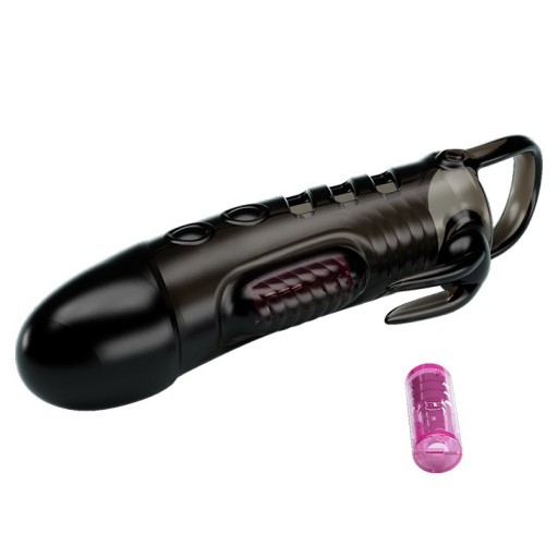 +2,5 cm návlek na penis s vibráciami Pretty Love