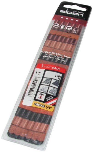 Vrták na strešné tašky 5 mm Alpen Profi Roof 1/4