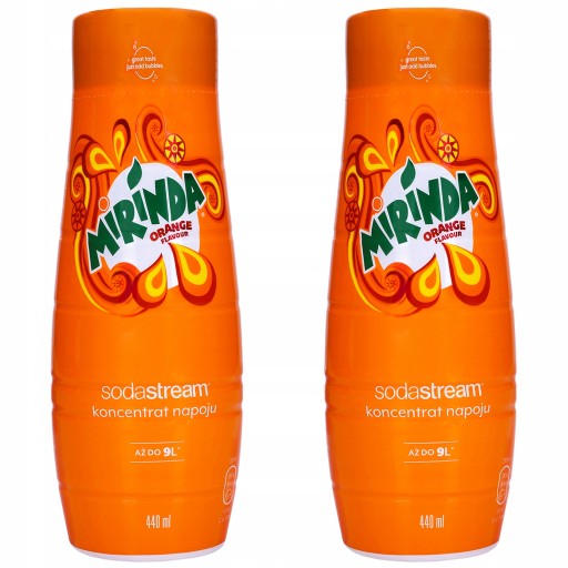 SODASTREAM SIRUP MIRINDA KONCENTRÁT NA NÁPOJ SATURÁTOR 9L so 440ml